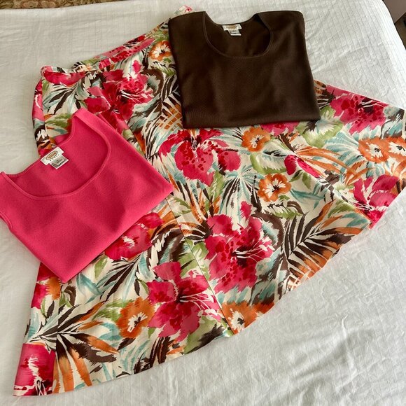 Talbots Shell Sweater Coral Pink Sleeveless Knit Blend Scoop Neck Plus size 1X - Picture 14 of 14